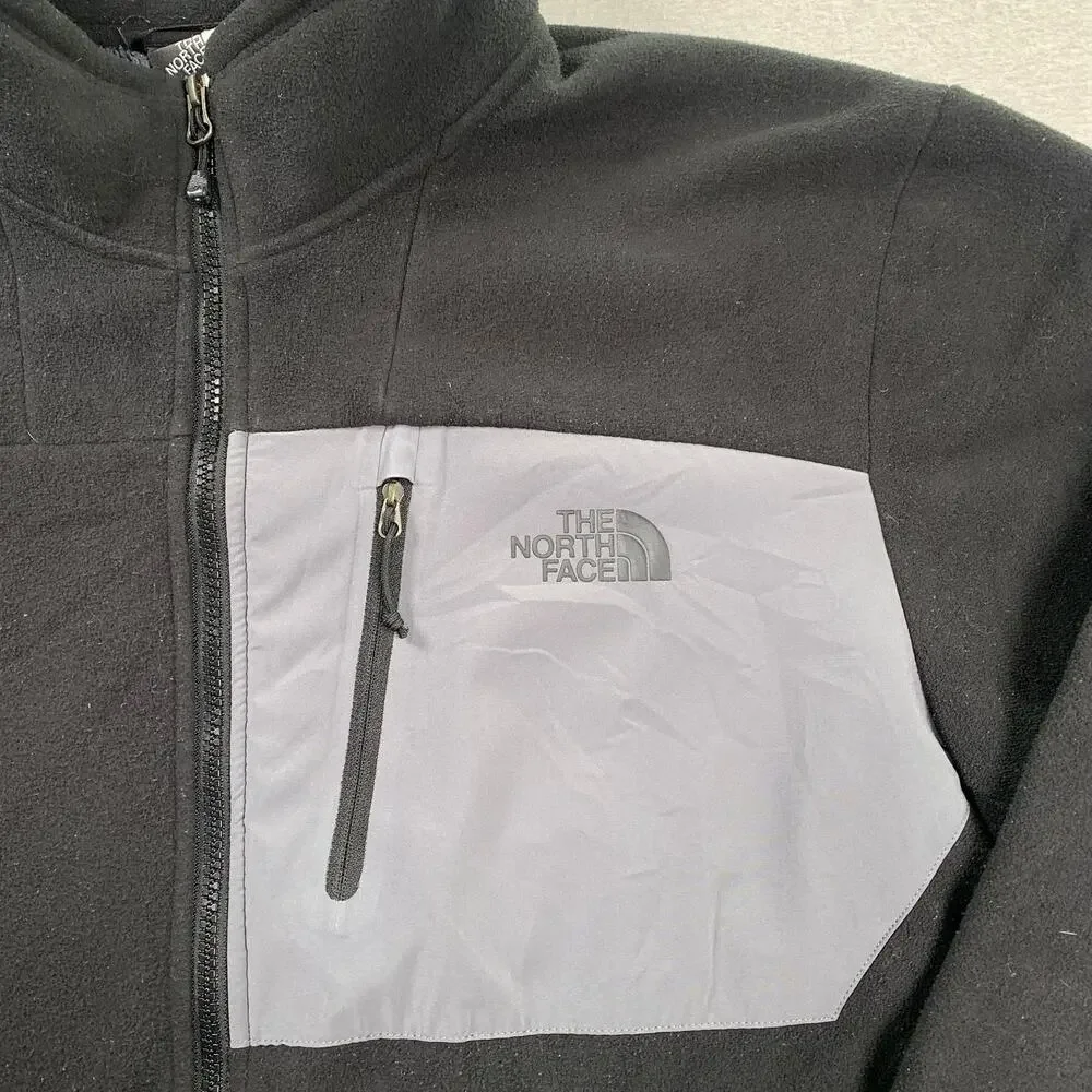 The North Face F14 Jacket Mens XXL Fleece Lined Black Gray Winter Gorpcore